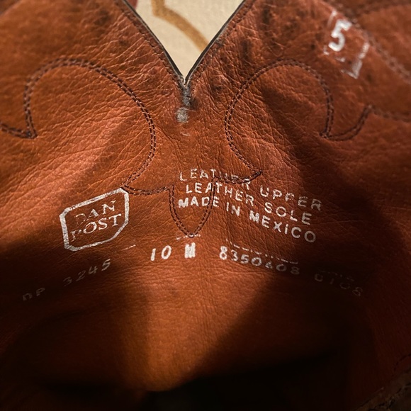 Dan Post Cowboy boots Size 10 - Picture 6 of 6